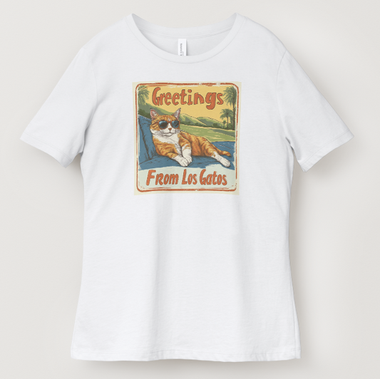 Los Gatos Cat T-Shirt – Retro Graphic Tee