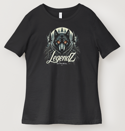 Legendz Wolf T-Shirt – Midnight Forest Graphic Tee